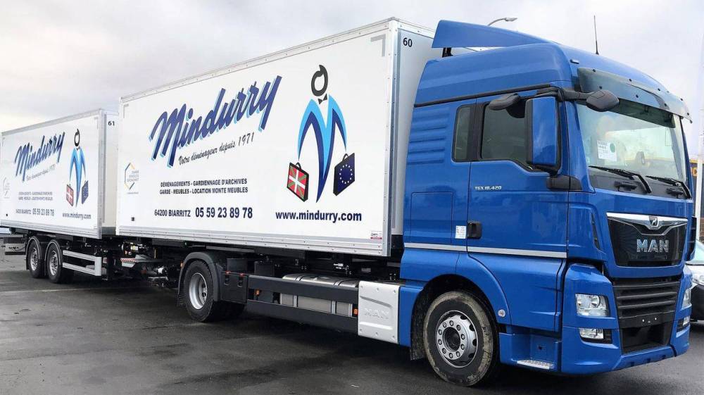 camions de l'entreprise Mindurry Déménagement